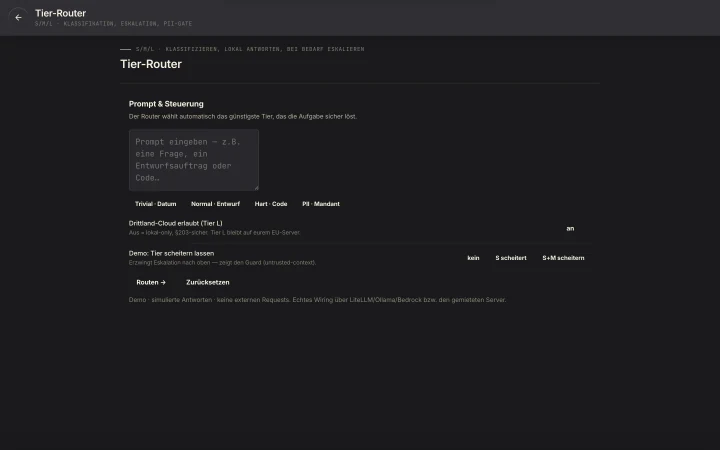 XDAB Tier-Router: automatische Modellwahl nach Aufgabe